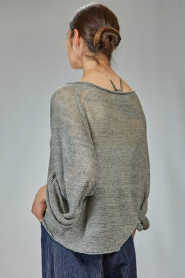 maglia ampia, al fianco in maglia di lino - FORME D' EXPRESSION 