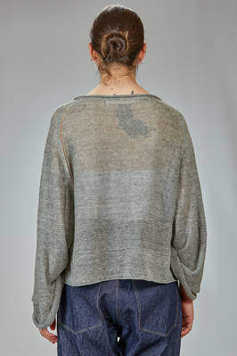 maglia ampia, al fianco in maglia di lino - FORME D' EXPRESSION 