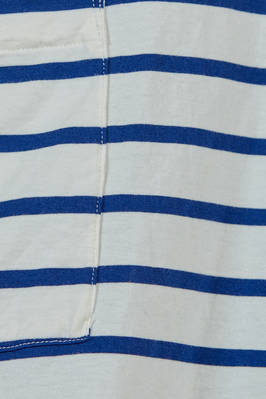 t-shirt lunga e ampia in jersey di cotone con riga orizzontale - FORME D' EXPRESSION 