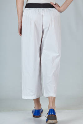 pantalone ampio in popeline di cotone lavato - MARIA CALDERARA 