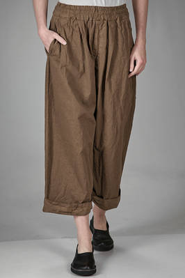 ALBUM DI FAMIGLIA - Wide Trousers In Compact Washed Cotton Canvas ...