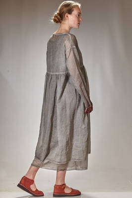 ALBUM DI FAMIGLIA - Long And Wide Dress In Shaded Cold-Dyed Cotton