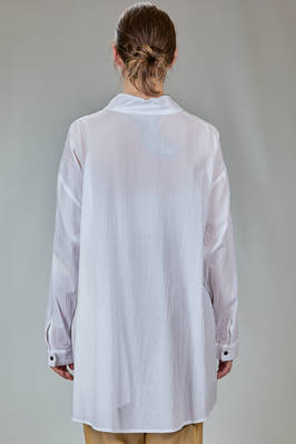 camicia lunga e ampia in mussola di cotone lavata - MOYURU 