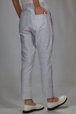 pantalone asciutto in canvas di lino e cotone - AEQUAMENTE 