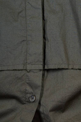 camicia al fianco in popeline di cotone ed elastan lavato e doppiato - AEQUAMENTE 