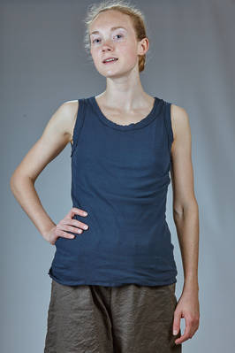 slim-fit undershirt, hip-length in cotton jersey  - 378