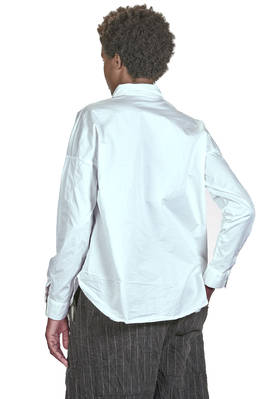 camicia classica a uomo in tela di cotone ed elastan - ALBUM DI FAMIGLIA 