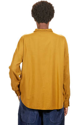 camicia lunga e ampia in twill super soft di viscosa e cotone - ALBUM DI FAMIGLIA 