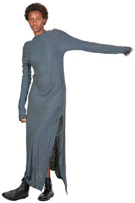 ATELIER SUPPAN - Long And Slim Dress In Very Soft Jersey Of Cotton