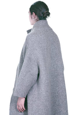 cappotto sotto al ginocchio in maglia doppiata di lana, poliammide, yak, mohair ed elastan melange - BOBOUTIC 