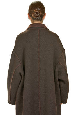 cappotto lungo in maglia di cachemire, lana, seta, poliammide, viscosa e poliestere - BOBOUTIC 