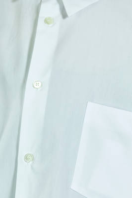 camicia a uomo lunga e asimmetrica in popeline di cotone - COMME des GARÇONS - COMME des GARÇONS 