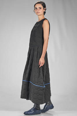 hip length vest in matelassé jersey with polyester circles - MARIA CALDERARA 