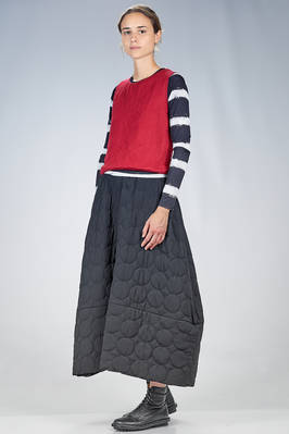 hip length vest in matelassé jersey with viscose and elastane, polyester padding - MARIA CALDERARA 