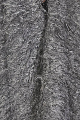 gilet lungo e ampio in mouflon a pelo lungo di lana vergine, mohair, viscosa e poliammide melange - FORME D' EXPRESSION 