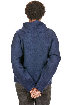 maglia ampia, al fianco, in maglia di alpaca, lana e poliammide melange - FORME D' EXPRESSION 