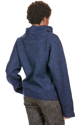 maglia ampia, al fianco, in maglia di alpaca, lana e poliammide melange - FORME D' EXPRESSION 