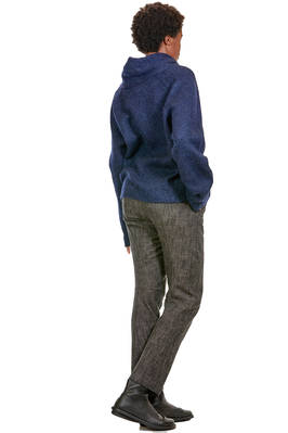 maglia ampia, al fianco, in maglia di alpaca, lana e poliammide melange - FORME D' EXPRESSION 