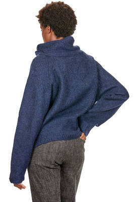 maglia ampia, al fianco, in maglia di alpaca, lana e poliammide melange - FORME D' EXPRESSION 