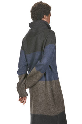 abito ampio, longuette, in maglia di alpaca, lana e poliammide - FORME D' EXPRESSION 