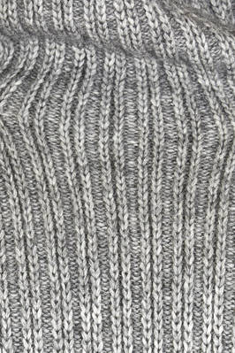 maglia al fianco, ampia, in maglia a coste di cotone, alpaca e lana melange - FORME D' EXPRESSION 