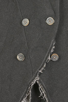 giacca al fianco, sfiancata, in tela di lana, lino, poliammide e cotone - FORME D' EXPRESSION 