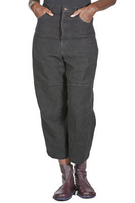 5-pocket trousers in virgin wool and linen canvas  - 161