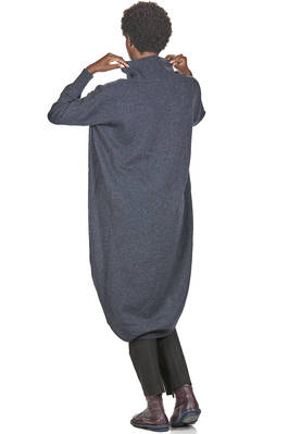 pantalone asciutto in tela di lana vergine e lino - FORME D' EXPRESSION 