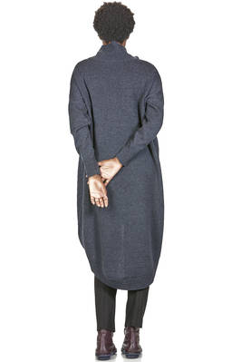 pantalone asciutto in tela di lana vergine e lino - FORME D' EXPRESSION 