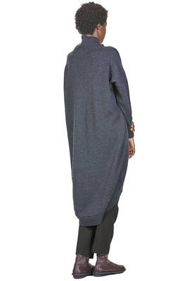 pantalone asciutto in tela di lana vergine e lino - FORME D' EXPRESSION 