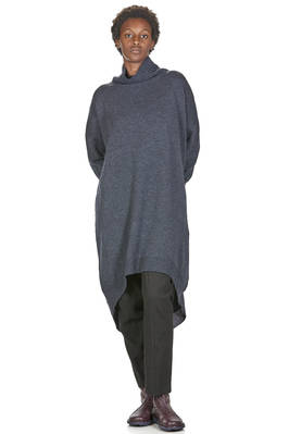 pantalone asciutto in tela di lana vergine e lino - FORME D' EXPRESSION 