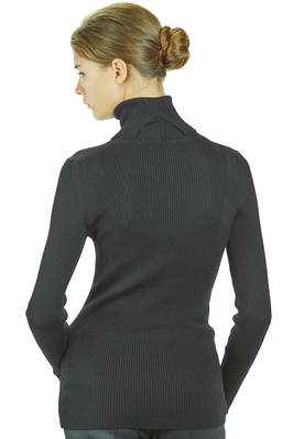dolce-vita al fianco in maglia a costine verticali di lana - JUNYA WATANABE 