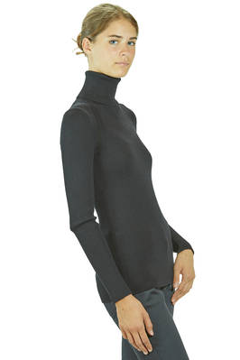dolce-vita al fianco in maglia a costine verticali di lana - JUNYA WATANABE 