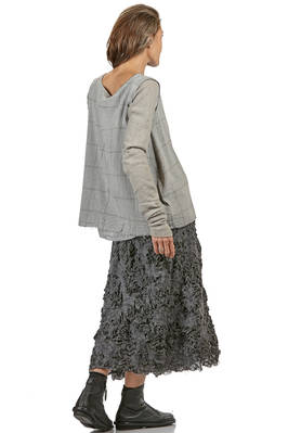 hip length flared top in wool, viscose, polyamide, elastane and cupro - MARC LE BIHAN 