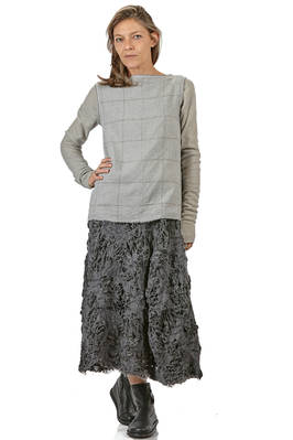 hip length flared top in wool, viscose, polyamide, elastane and cupro - MARC LE BIHAN 