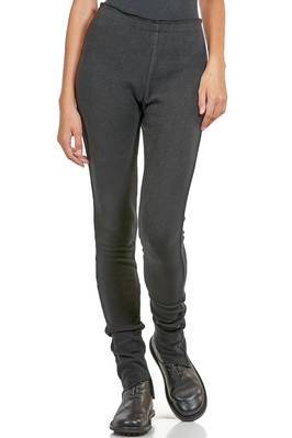 super soft fleece leggings of cotton, acrylic, polyamide and elastane  - 163