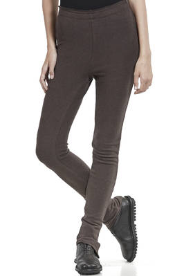 leggings in pile morbidissimo di cotone, acrilico, poliammide ed elastan - MARC LE BIHAN 