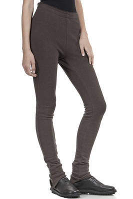 leggings in pile morbidissimo di cotone, acrilico, poliammide ed elastan - MARC LE BIHAN 