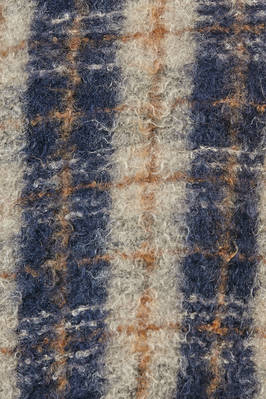 maglia ampia e asimmetrica in maglia mouflon di mohair, lana e nylon a check - MARC LE BIHAN 
