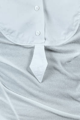 camicia lunga e asciutta in jersey di modal ed elastan in popeline di cotone - MARC LE BIHAN 