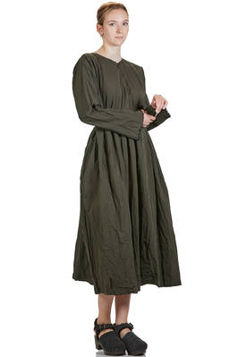abito longuette, ampio, in tela lavata di cotone cittadino - DANIELA GREGIS 