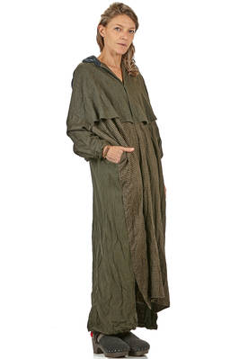 abito a camicia lungo e ampio in cachemire, lana e cotone cittadino lavati - DANIELA GREGIS 