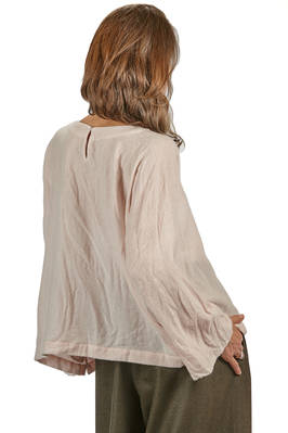 camicia al fianco, ampia, in garza di cachemire lavato - DANIELA GREGIS 