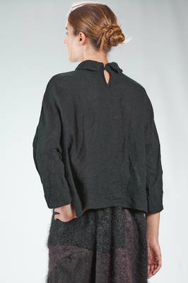 camicia ampia, al fianco, in garza di lana lavata - DANIELA GREGIS 