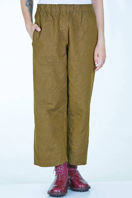 wide trousers in brushed washed cotton satin  - 195