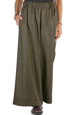 wide trousers in wool houndstooth  - 195