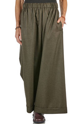 pantalone ampio in pied-de-poule di lana - DANIELA GREGIS 