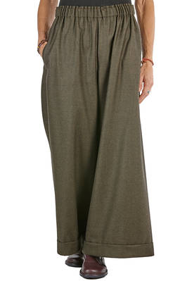 pantalone ampio in pied-de-poule di lana - DANIELA GREGIS 