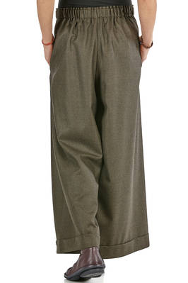 pantalone ampio in pied-de-poule di lana - DANIELA GREGIS 