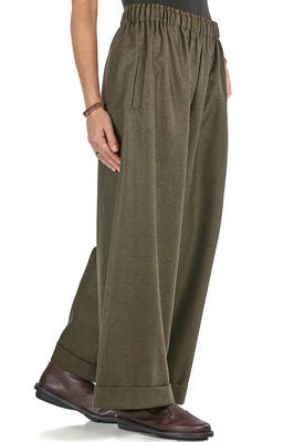 pantalone ampio in pied-de-poule di lana - DANIELA GREGIS 